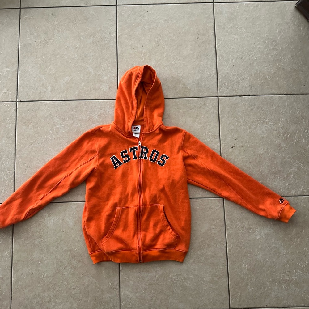 LIKE NEW (MAJESTIC) ASTROS  HOODIE SIZE XL